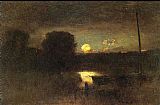 George Inness Moonrise painting